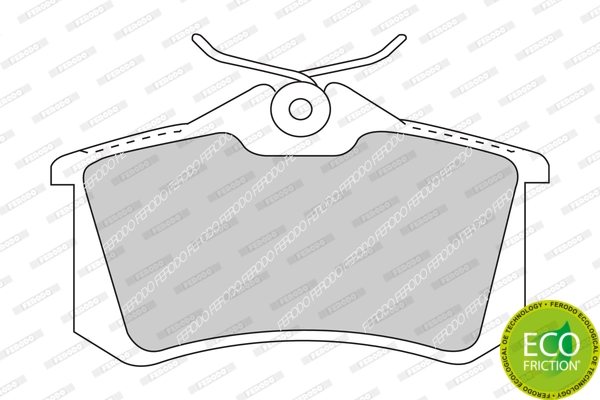 Brake Pad Set, disc brake PREMIER ECO FRICTION FDB1491
