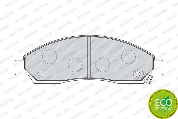 Brake Pad Set, disc brake PREMIER ECO FRICTION FDB1816