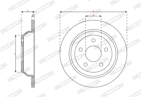 Brake Disc PREMIER DDF3093C