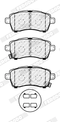 Brake Pad Set, disc brake PREMIER ECO FRICTION FDB5289