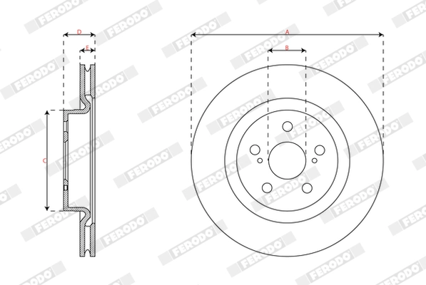 Brake Disc PREMIER DDF3094C