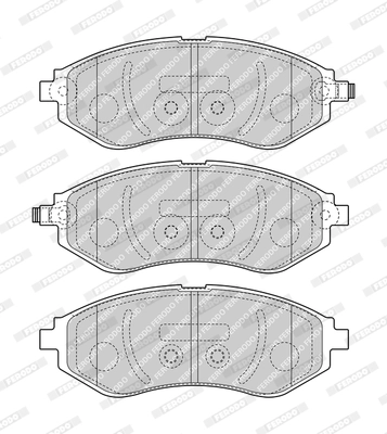 Brake Pad Set, disc brake PREMIER ECO FRICTION FDB4971