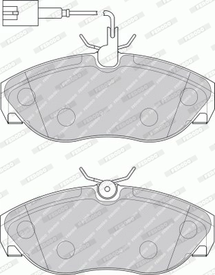 Brake Pad Set, disc brake PREMIER ECO FRICTION FVR1396
