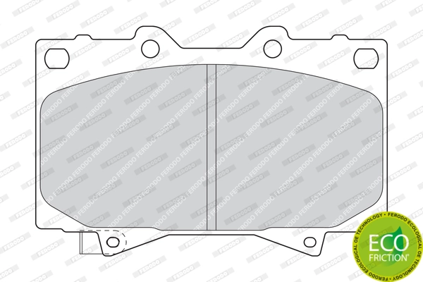 Brake Pad Set, disc brake PREMIER ECO FRICTION FDB1456