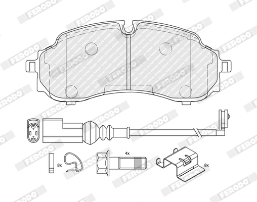 Brake Pad Set, disc brake PREMIER ECO FRICTION FVR5539