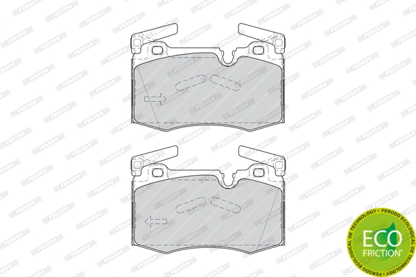 Brake Pad Set, disc brake PREMIER ECO FRICTION FDB4358