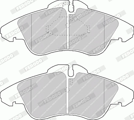 Brake Pad Set, disc brake PREMIER ECO FRICTION FVR1038