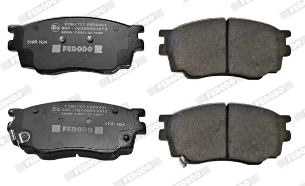 Brake Pad Set, disc brake PREMIER ECO FRICTION FDB1707