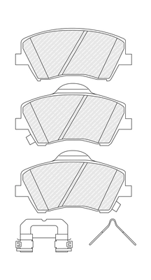 Brake Pad Set, disc brake PREMIER ECO FRICTION FDB5205
