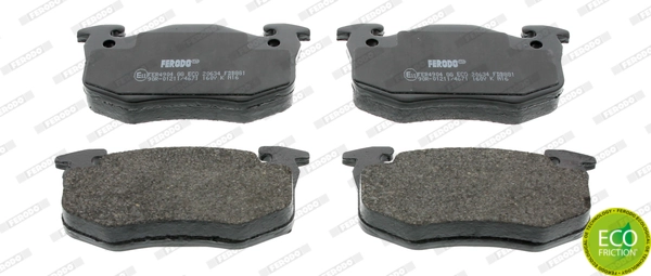 Brake Pad Set, disc brake PREMIER ECO FRICTION FDB881