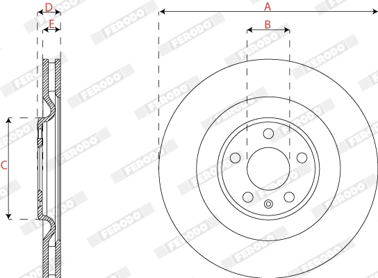 Brake Disc PREMIER DDF2661C
