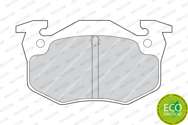 Brake Pad Set, disc brake PREMIER ECO FRICTION FDB558