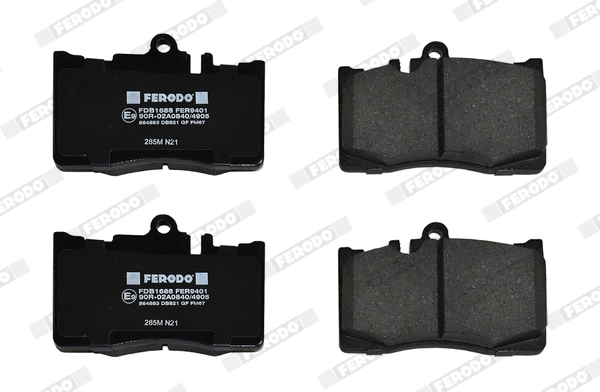 Brake Pad Set, disc brake PREMIER FDB1688