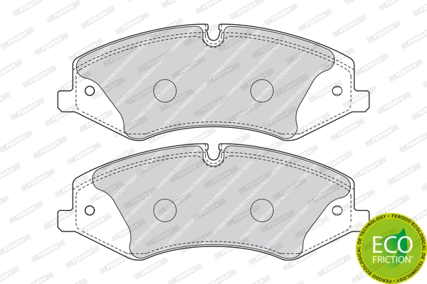FERODO FDB4104 Brake Pad Set, disc brake