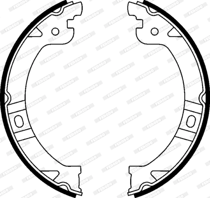 Brake Shoe Set, parking brake PREMIER FSB597