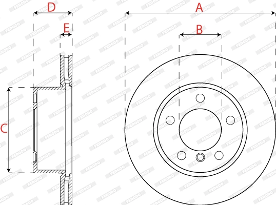 Brake Disc PREMIER DDF2196C