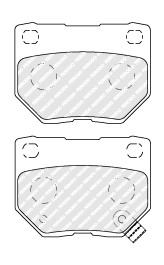 Brake Pad Set, disc brake PREMIER FDB1372