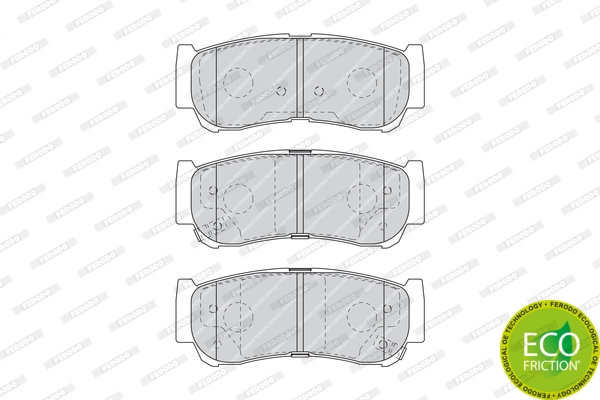 Brake Pad Set, disc brake PREMIER ECO FRICTION FDB1910