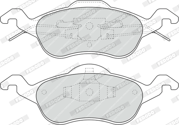 Brake Pad Set, disc brake PREMIER ECO FRICTION FDB1318