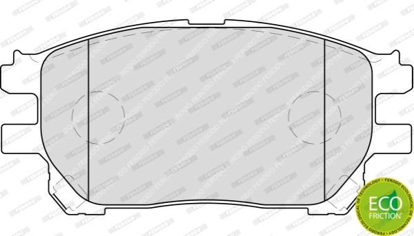 Brake Pad Set, disc brake PREMIER ECO FRICTION FDB1868