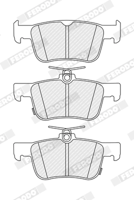 FERODO FDB5421 Brake Pad Set, disc brake