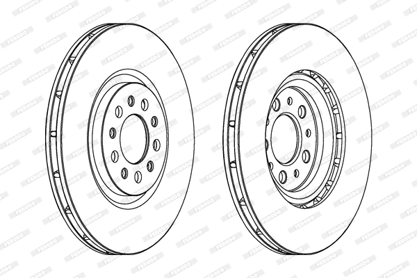 FERODO DDF1455C-1 Brake Disc