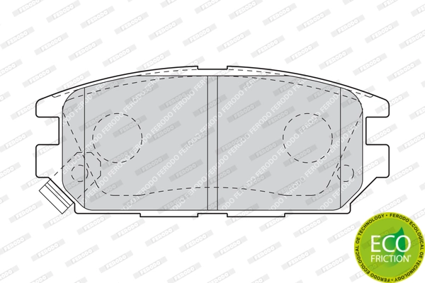 FERODO FDB1507 Brake Pad Set, disc brake
