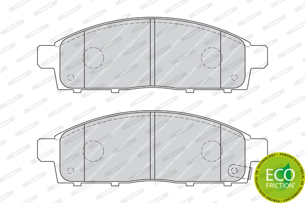 Brake Pad Set, disc brake PREMIER ECO FRICTION FDB4023