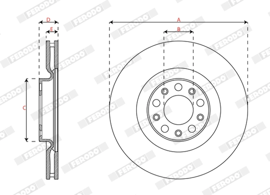 Brake Disc PREMIER DDF3052C