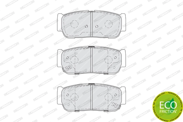Brake Pad Set, disc brake PREMIER ECO FRICTION FDB4000