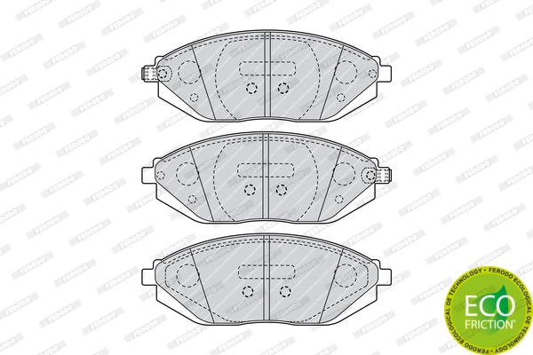 Brake Pad Set, disc brake PREMIER ECO FRICTION FDB4669