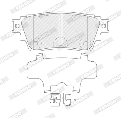 Brake Pad Set, disc brake PREMIER ECO FRICTION FDB5540