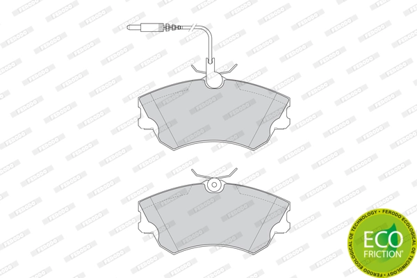 Brake Pad Set, disc brake PREMIER ECO FRICTION FDB1124