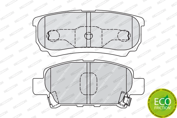 Brake Pad Set, disc brake PREMIER ECO FRICTION FDB1839