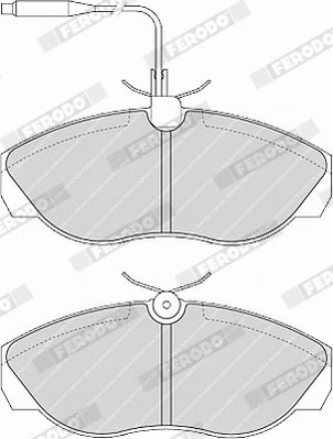 Brake Pad Set, disc brake PREMIER ECO FRICTION FVR967