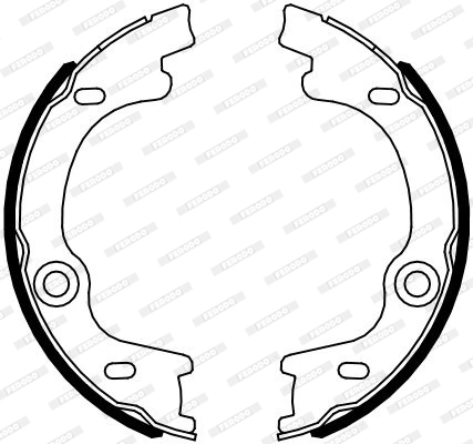 FERODO FSB4099 Brake Shoe Set, parking brake