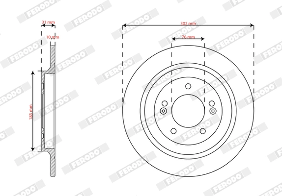Brake Disc PREMIER DDF2787C