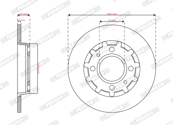 Brake Disc PREMIER DDF2985C