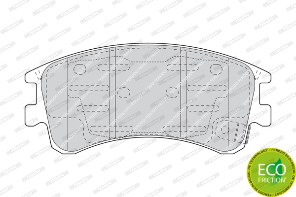 Brake Pad Set, disc brake PREMIER ECO FRICTION FDB1619