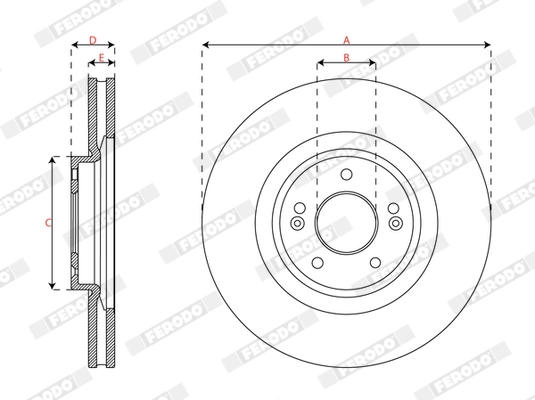 Brake Disc PREMIER DDF3074C
