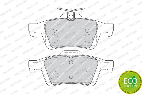 Brake Pad Set, disc brake PREMIER ECO FRICTION FDB1931