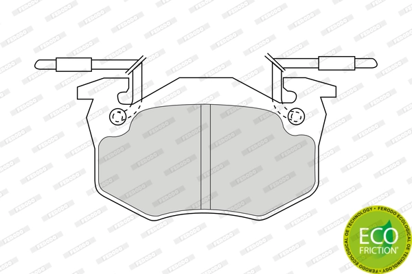 Brake Pad Set, disc brake PREMIER ECO FRICTION FDB428B