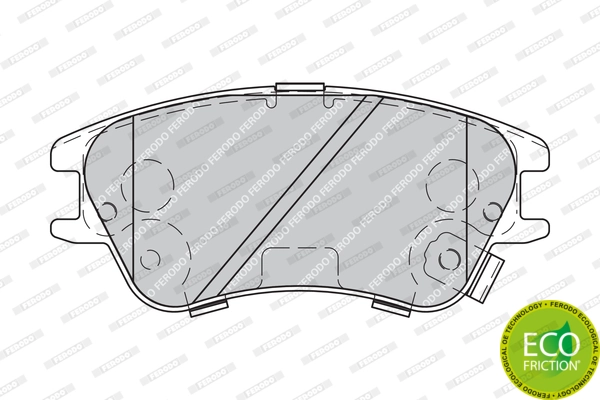 Brake Pad Set, disc brake PREMIER ECO FRICTION FDB1950