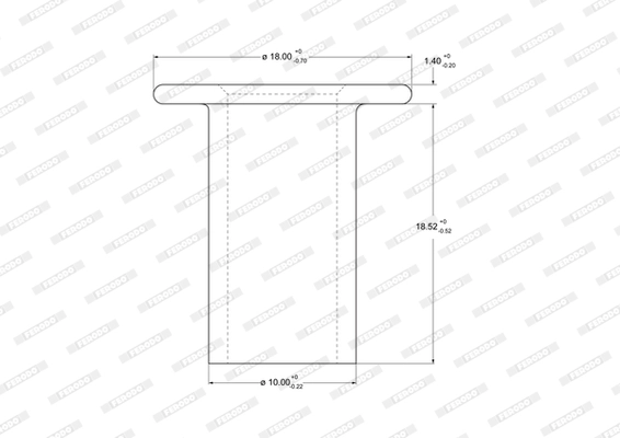Rivet, drum brake lining Federal-Mogul 93067