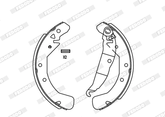 Brake Shoe Set PREMIER FSB545
