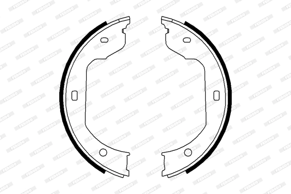 Brake Shoe Set, parking brake PREMIER FSB668