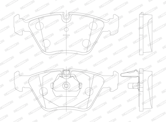 Set bantalan rem, rem cakram PREMIER ECO FRICTION FDB1073