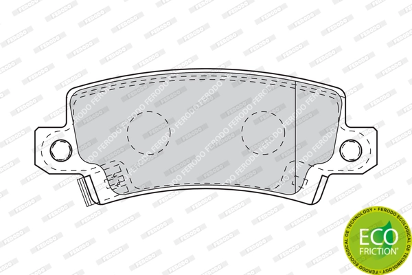 Brake Pad Set, disc brake PREMIER ECO FRICTION FDB1574