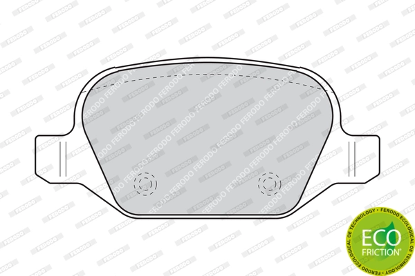 Brake Pad Set, disc brake PREMIER ECO FRICTION FDB1349