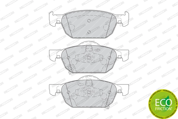 Brake Pad Set, disc brake PREMIER ECO FRICTION FDB4269
